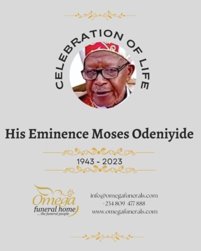 His Eminence Moses Odeniyide