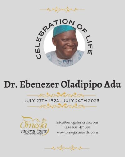 Dr Ebenezer Oladipupo Adu