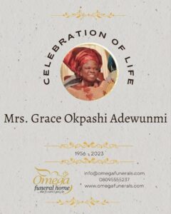 Mrs. Gracec Okpashi Adewunmi