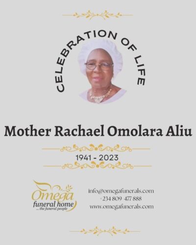 Mother Rachael Omolola Aliu