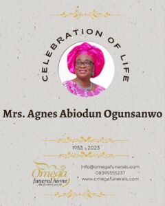 Mrs Agnes Abiodun Ogunsanwo