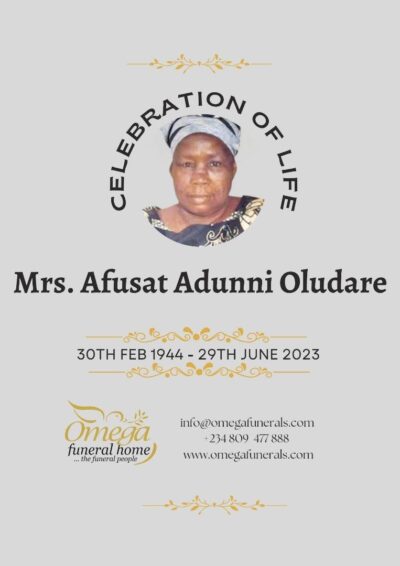 Mrs. Afusat Adunni Oludare