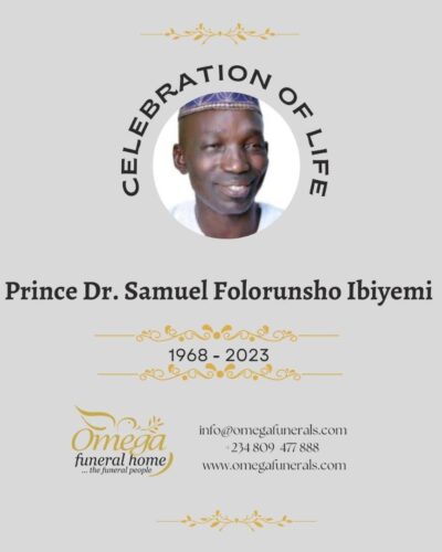 Prince Dr. Samuel Folorunsho Ibiyemi