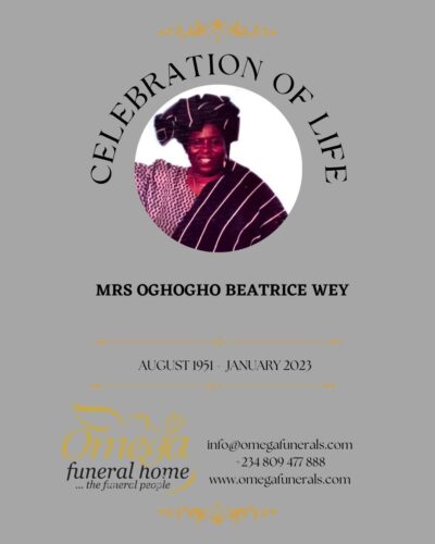 Mrs. Oghogho Beatrice Wey